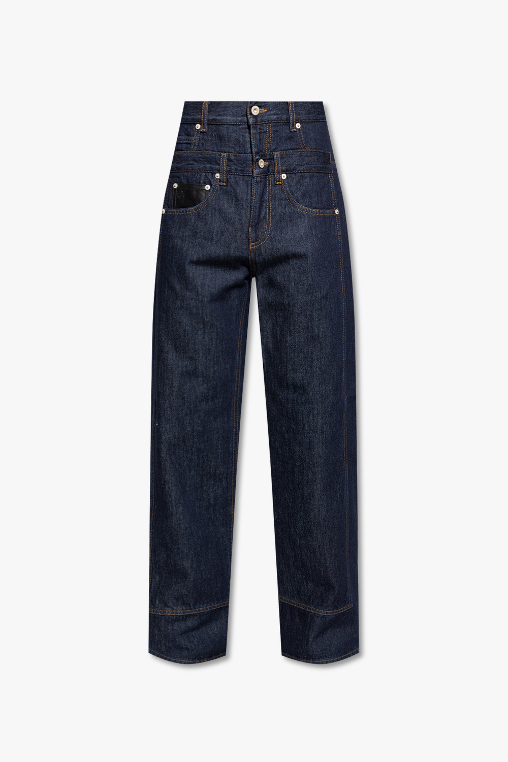 SchaferandweinerShops KR - waistband jeans Loewe - Navy blue